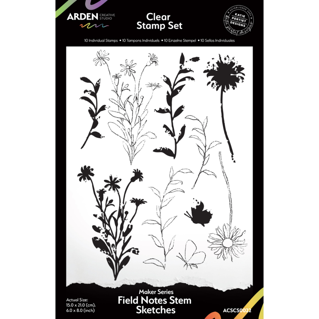 Arden Creative Studio - Field Notes - Clear Stamp Set - Stem Sketches ...