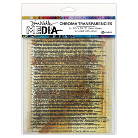 Ranger - Dina Wakley Media - Chroma Transparencies - Typed Quotes