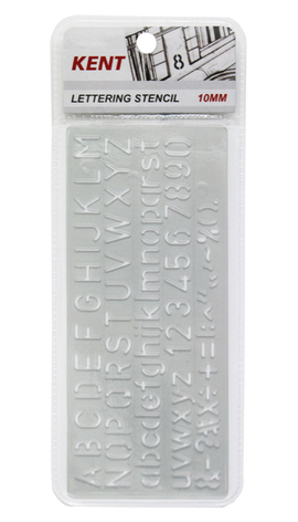 Kent - Lettering Stencil - 10mm