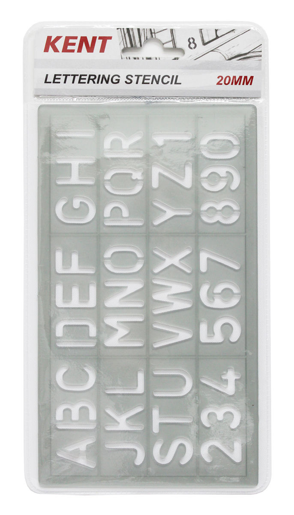 Kent - Lettering Stencil - 20mm – Embellish It