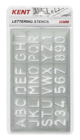 Kent - Lettering Stencil - 20mm