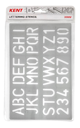 Kent - Lettering Stencil - 30mm