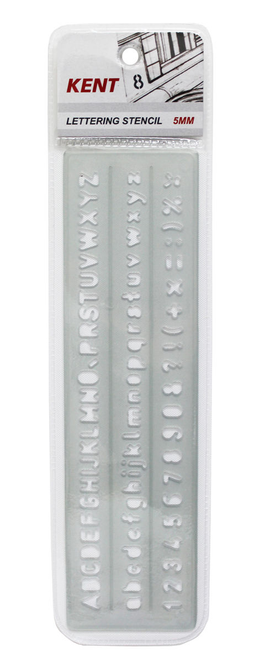 Kent - Lettering Stencil - 5mm