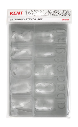 Kent - Lettering Stencil Set - 50mm