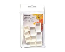 Mungyo - EmptyWatercolor Pans - 6 Half Pans & 3 Full Pans