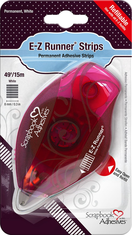 Scrapbook Adhesives - E-Z Runner Strips - Permanent White