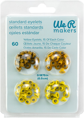We R Memory Keepers - Standard Eyelets - Yellow