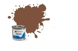 Humbrol - 14ml Enamel Paint - Matt Brown (#186)