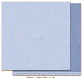 Maja Design - Monochromes - Shades Of Spring - 12x12 Paper "Sky Blue"