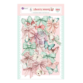 Prima Marketing - Cherry Sweet - Ephemera "Bows & Butterflies" (104 Pieces)