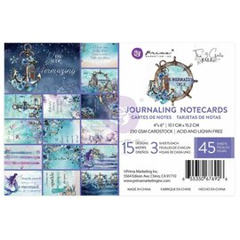 Prima Marketing - A Mermaids Tale - Journaling Notecards 4x6in