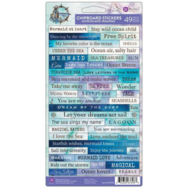 Prima Marketing - A Mermaids Tale - Chipboard Stickers (49pcs)