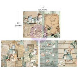 Prima Marketing - The Home Baker - Decoupage Decor Tissue Paper (3 Sheets)
