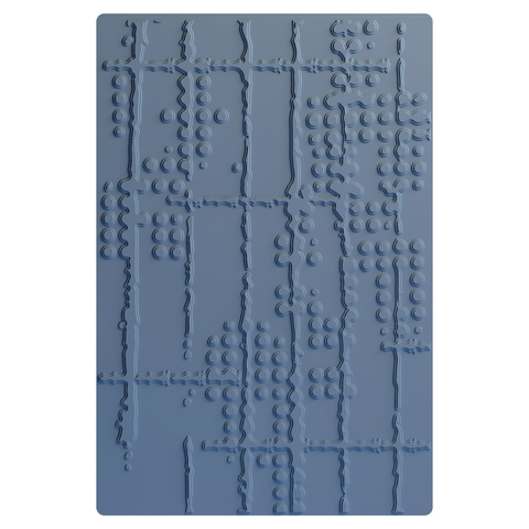 Sizzix - Seth Apter Multi-Level Textured Impressions Embossing Folder - Dot Matrix