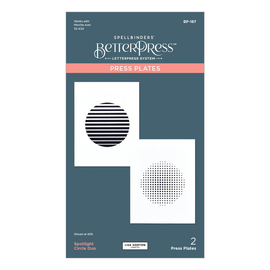 Spellbinders BetterPress Plates - Spotlight Circle Duo by Lisa Horton