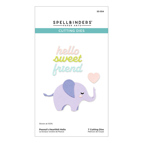 Spellbinders - Peanut's Heartfelt Hello Die Set (7pcs)