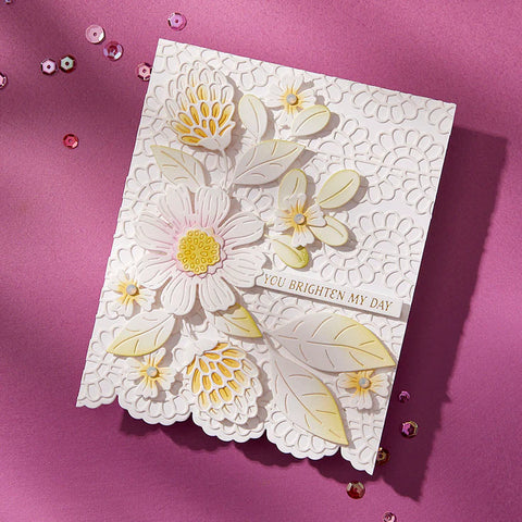 Spellbinders - Vivid Expressions Collection - Eyelet Scallop Border Etched Dies (S4-1413)