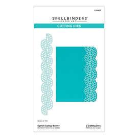 Spellbinders - Vivid Expressions Collection - Eyelet Scallop Border Etched Dies (S4-1413)