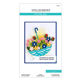Spellbinders - Cutting Dies by Vicky Papaioannou - Umbrella Bloom Etched Dies
