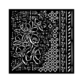 Stamperia - Orchids & Cats - Stencil 18x18cm - Texture
