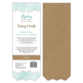 Mintay - Fancy Cards - Kraft 01 (20pk)