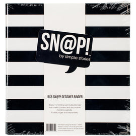 Snap! Designer Binder Album 6x8 - Black Stripe