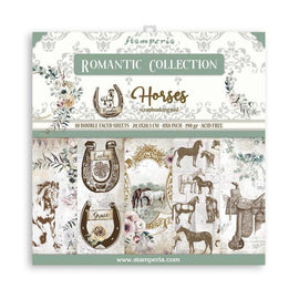 Stamperia - 8x8 Paper Pack - Romantic Collection "Horses"