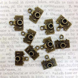 Artfull Embellies - Camera Charms - Antique Bronze