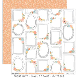 Cocoa Vanilla - These Days - 12x12 Pattern Paper "Wall of Fame"