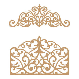 Prima Marketing - Lasercut Chipboard - Flourish Gate