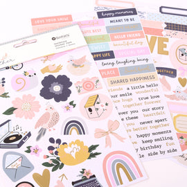 Rosie's Studio - Better Together - Cardstock Sticker Pack (4 Sheets)