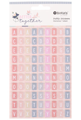 Rosie's Studio - Better Together - Puffy Mini Alphabet Stickers