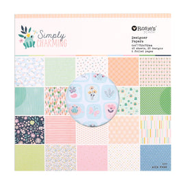 Rosie's Studio - Simply Charming - 6x6 Paper Pad