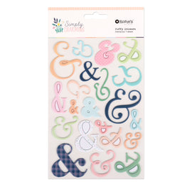 Rosie's Studio - Simply Charming - Puffy Ampersands Stickers (21pc)