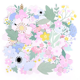 Rosie's Studio - One of a Kind - Cardstock Floral Ephemera (154pc)