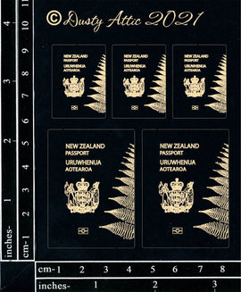 Dusty Attic - "Mini Passports - NZ Black"