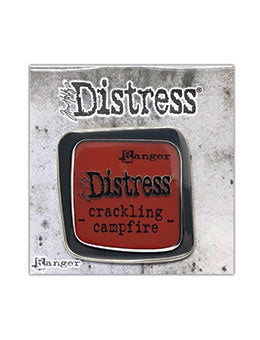 Tim Holtz Distress Enamel Collector Pin - Crackling Campfire