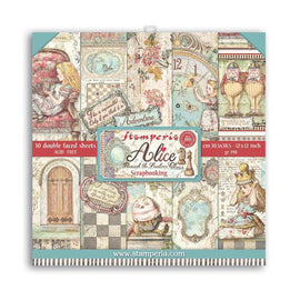 Stamperia - 12x12 Paper Pack - Alice Through the Looking Glass