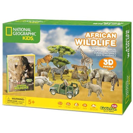 National Geographic - 3D Jigsaw Puzzle - African Wildlife