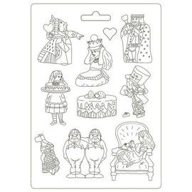 Stamperia - Alice Through the Looking Glass - Soft Mould A4 Size - King