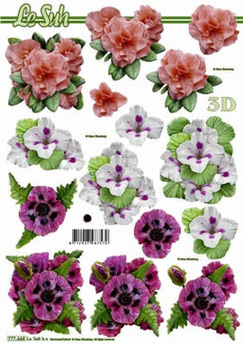 Le Suh 3D Decoupage - Mixed Flowers (777.444)