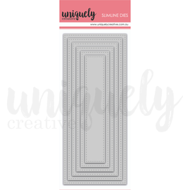 Uniquely Creative - Slim Line Dies - Slim Stitched Nesting Rectangle Die Set