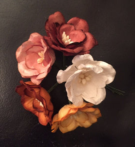 Magnolias - Mixed Earth Tones