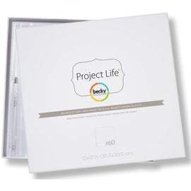 Project Life - 12x12 Page Protectors  (Big Pack 60 Pages)