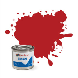 Humbrol - 14ml Enamel Paint - Matt Insignia Red