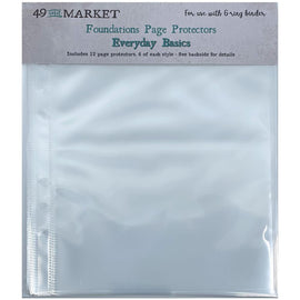 49 and Market - Foundations 6x8" Page Protectors - Everyday Basics