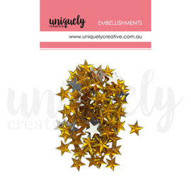 Uniquely Creative - Embellishments - 15mm Stars "Gold" (100pk)