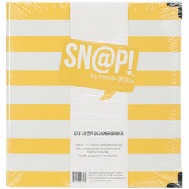 Snap! Designer Binder Album 6x8 - Yellow Stripe