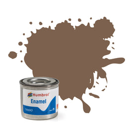 Humbrol - 14ml Enamel Paint - Matt Dark Earth