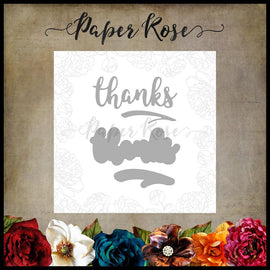 Paper Rose - Layered Die - Thanks